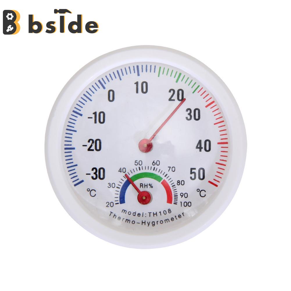 [Bside Tool Store] Multifunction Mini Bell-shaped Scale Thermometer and Hygrometer for Home or Office. 