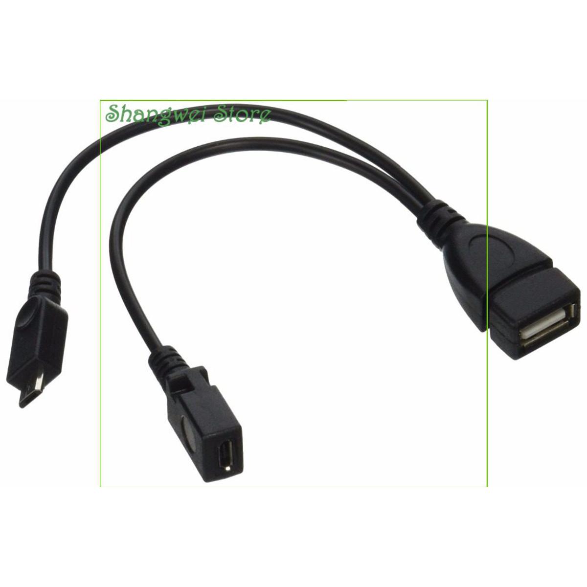 Micro USB Host OTG Cable with Micro USB Power for Samsung S7 S7 Edge