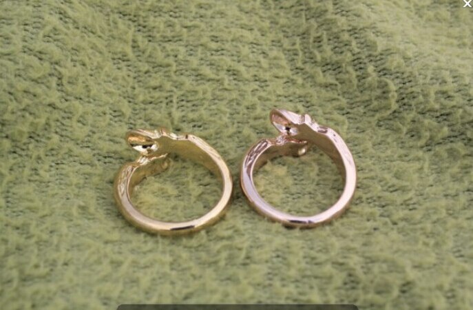 【VisioN Shop】Trendy Horse Hoof Ring Silver Color Horse Hoof Rings Women Girl World Of Warcraft Overwatch. 