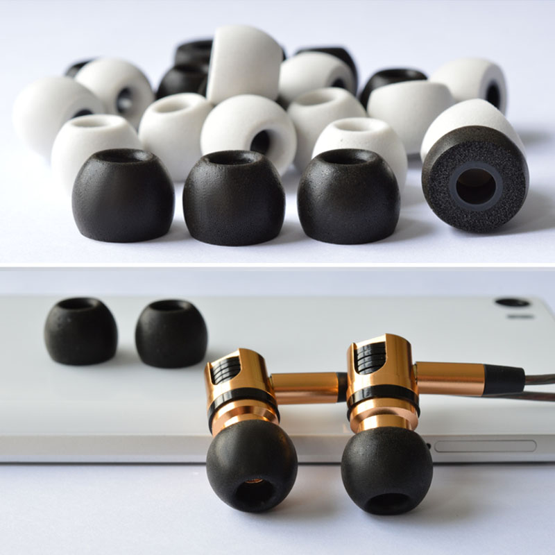 2pair Anjirui Memory Foam Eartips Ts-400 4.9mm Lms Caliber Ear Pads/cap For In-Ear Earphone 4.9mm-6.0mm Tips Sponge Ear Cotton. 