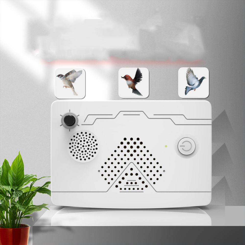 GC Usb Rechargeable Ultrasonic Bird Repeller Electronic Outdoor Bark Stopper Artifact Orchard Bird Scare Device color. 