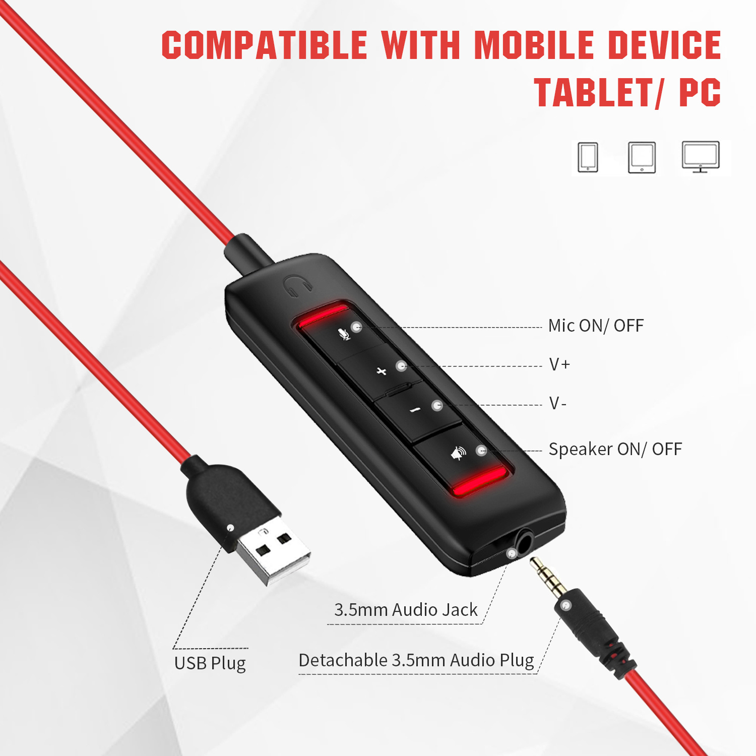 NUBWO HW02 Noise Cancelling Computer Headset With Microphone Black. 