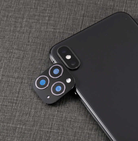 Mica Falsa Camera turns For iPhone XR to 11 and X to iPhone 11 Pro Max Seconds Change Fake Camera Lens Sticker. 