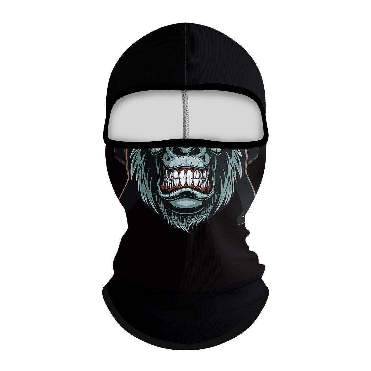 Bizarre horror avatar sun protection hood for men ice silk texture cycling anti-UV mask summer quick-drying scarf
