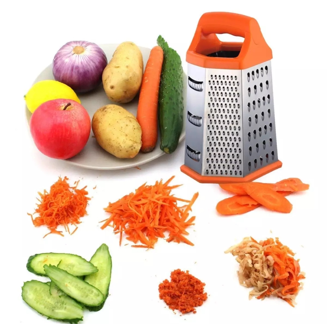 Vegetable Grater Stainless Steel Multi function 6 Sided Box Grater