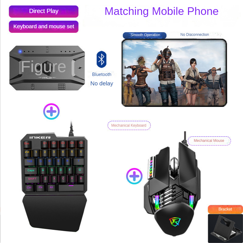 M1 Pro Mobile Controller Gaming Keyboard Mouse Converter BT V5.0 Programmable Adapter Support IOS Android System. 