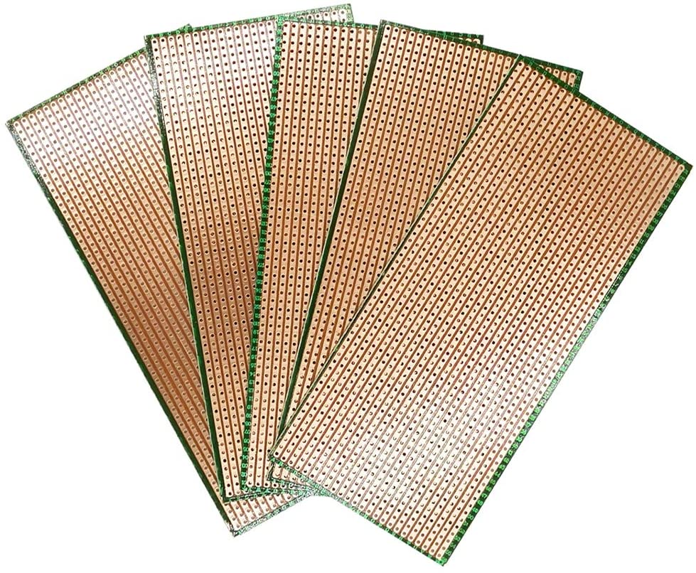 Veroboard Normal Line 14.5×6.5cm Stripboard PCB Printed Circuit Board For Prototyping Designing Weld Soldering Arduino DIY. 