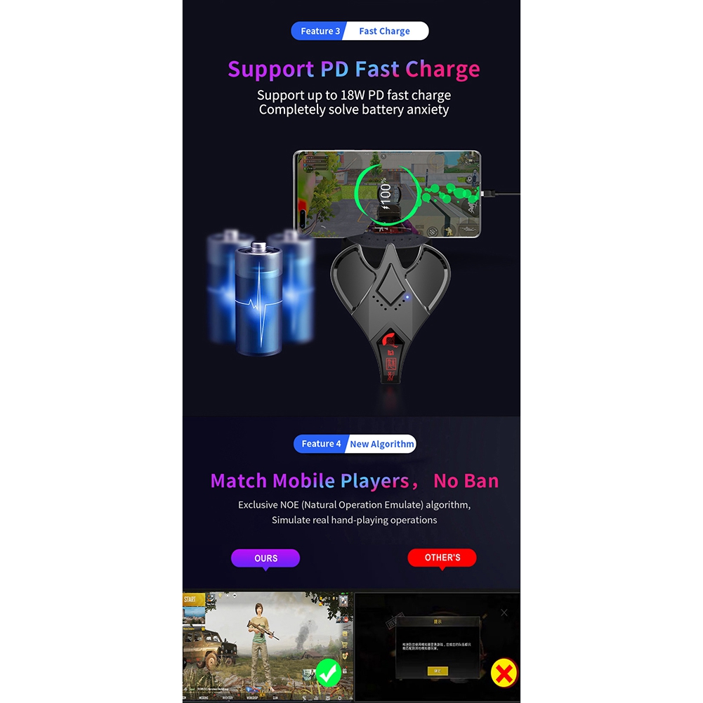 M3 Gamepad PUBG Keyboard Mouse Converter for Android/IOS Adapter. 