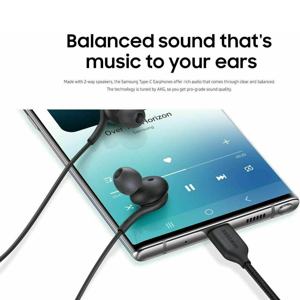 NYT Samsung Type C Earphone Note10 S20 S21 A8S In-Ear Sports Music Headsets For Galaxy S21 S20 With Mic/Remote Control. 