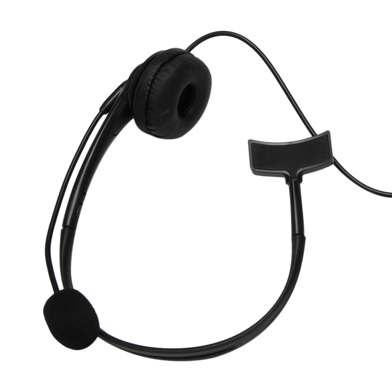 6X USB Call Center Headset with Noise Cancelling Mic Monaural Headphone for PC Home Office Phone Service Plug and Play. 