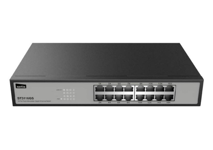 Netis ST3116G 16 Port Gigabit Ethernet Rackmount Switch. 