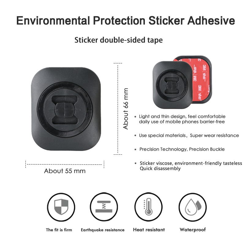 Sticker Adhesive for Mobile Phone Mount Motorcycle NotInclude Any IPhone Holder Shockproof Adapter Connector QuickInstallation. 