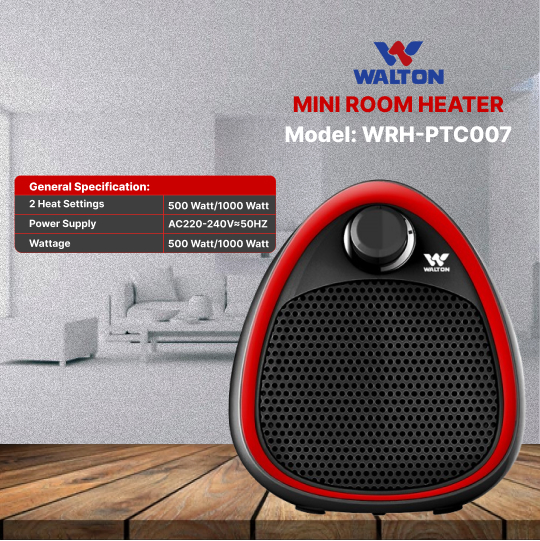 Walton Room Heater WRH-PTC007 1000Watt / 500Wat