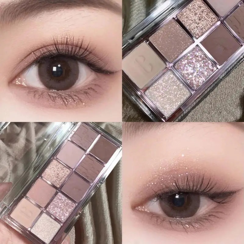 New DIKALU 10 Colors Eyeshadow Super Shimmer Pearly Matte Earth Color Eyeshadow Palette Shiny Eye Shadow Eye Pigments TSLM1 Abandon Abandon. 