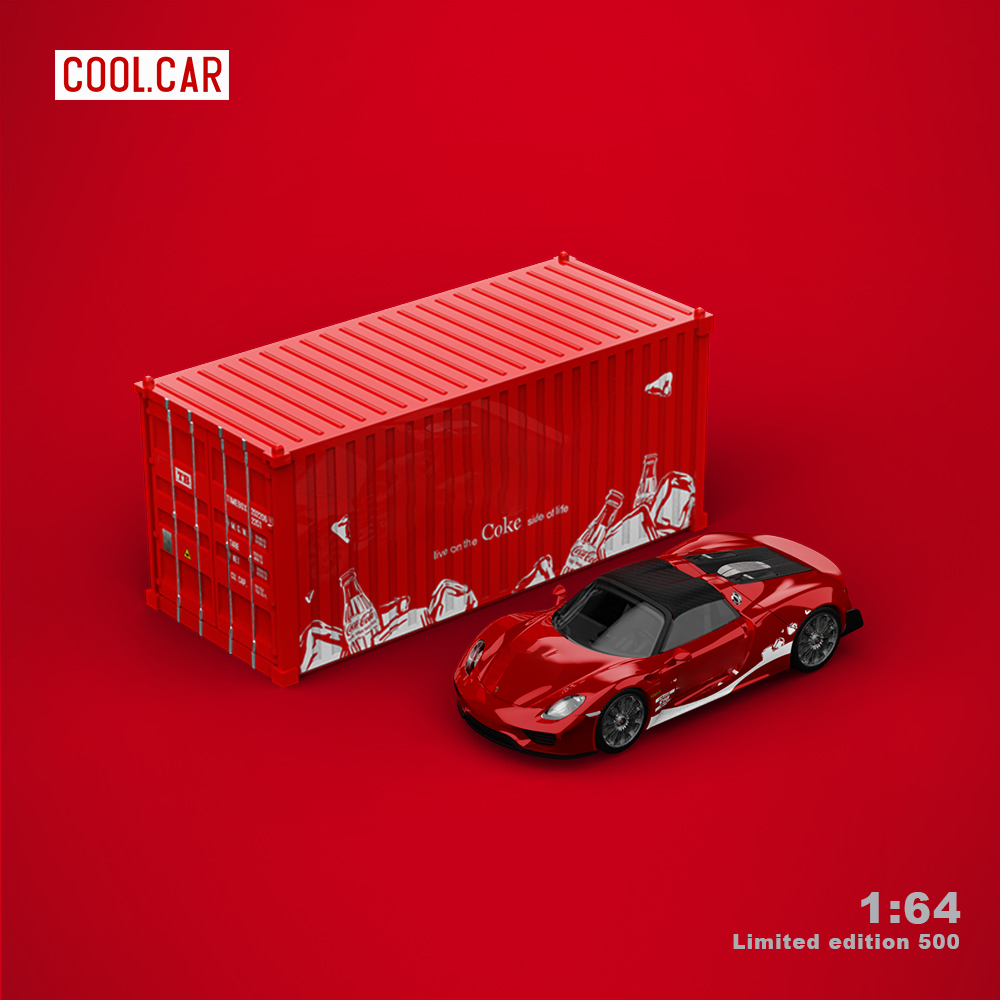 Time Micro 1:64 Red Painting Diecast Model Car,Alloy Car Model for Display Collection. 