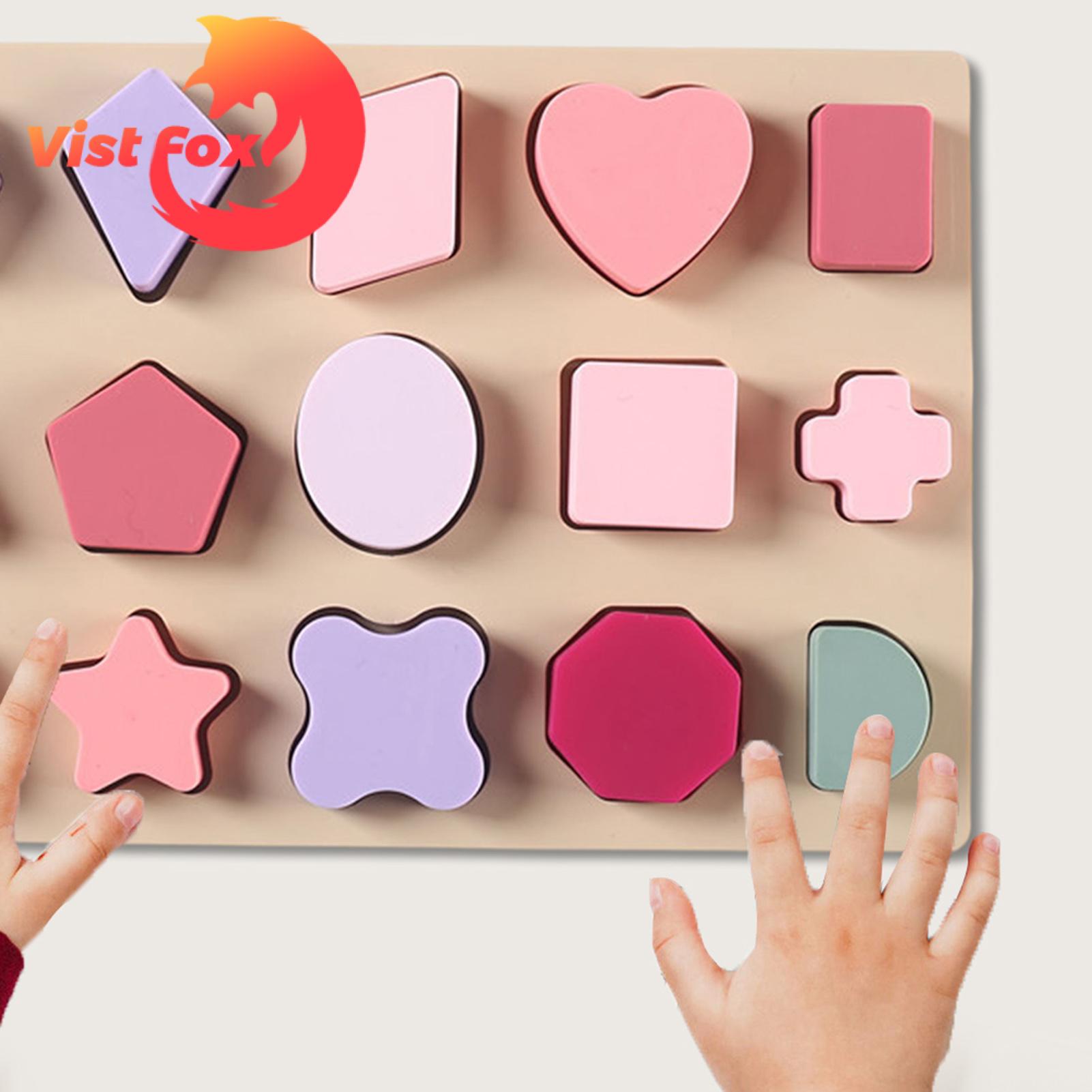 Geometric Shapes Toy Fun Educational Silicone Stacking Blocks Learn Shapes with 3d Puzzle Tower Toy Block Puzzle Stress Reliever. 