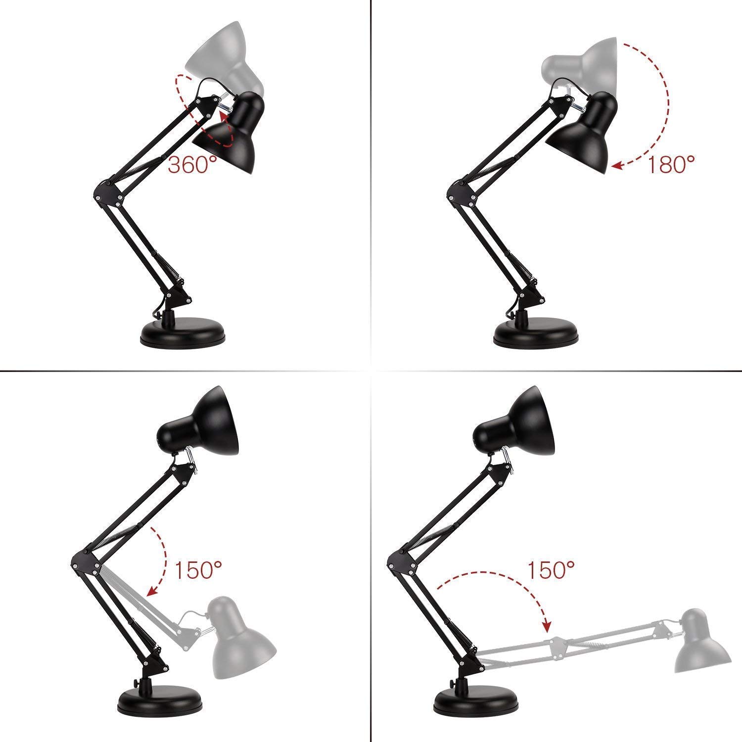 Rocklight Modern Gloss Desk table  Lamp For Study - table lamp. 
