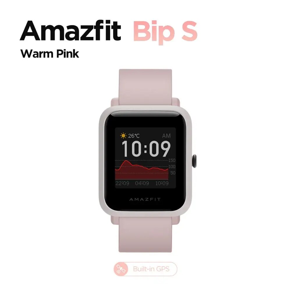 Amazfit Bip S Smartwatch 5ATM waterproof built in GPS GLONASS Smart Watch for Android iOS Phone. 