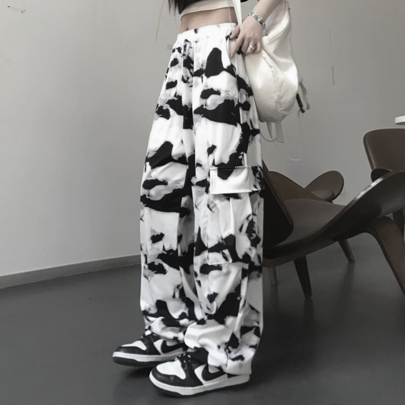 Cow print best sale cargo pants