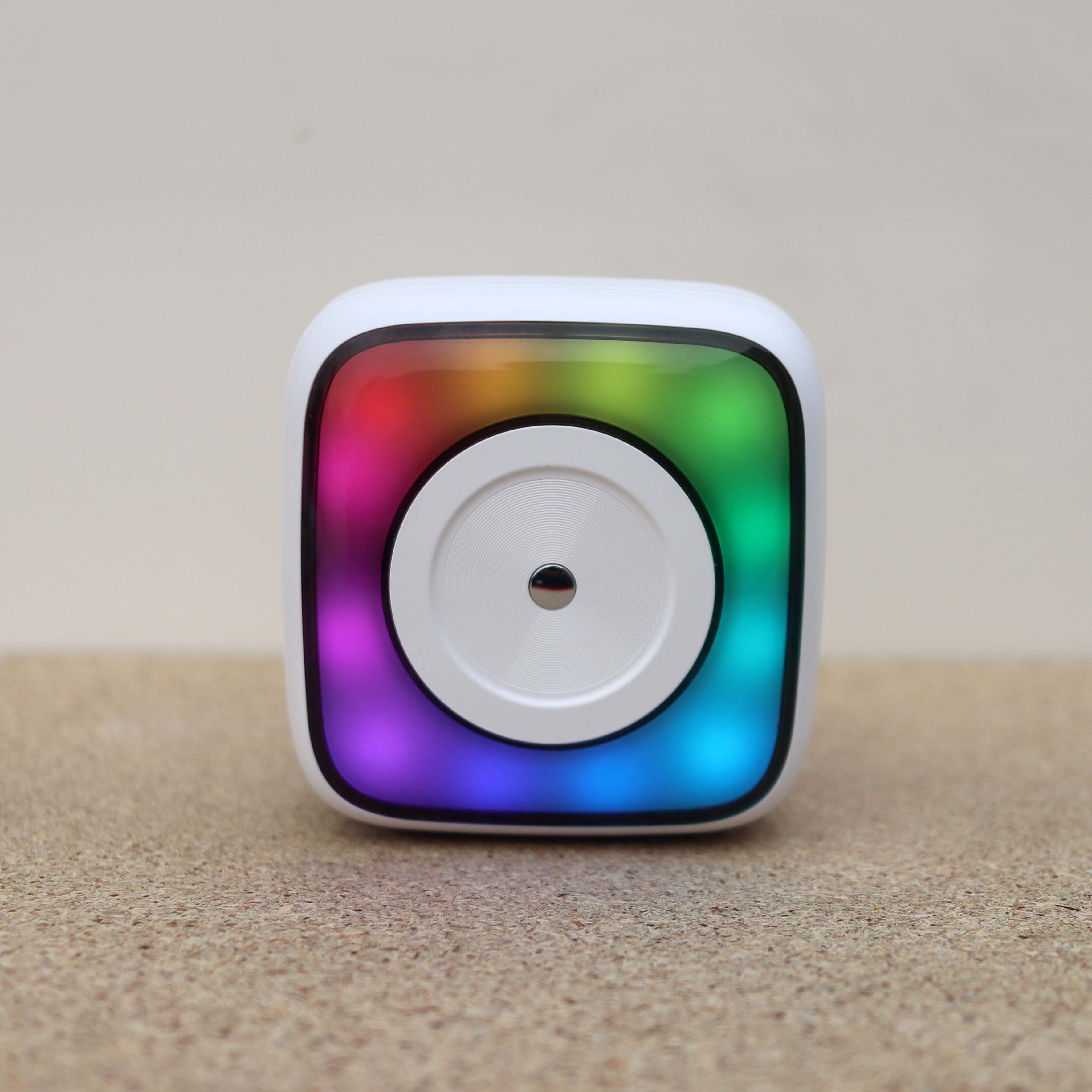 Pix RGB Mini Pocket Printer- Pix C31 RGB Portable Wireless Pocket Thermal Printer -Wireless/Bluetooth Mobile Portable Printer Thermal Printer Photo Label Sticker Note Printer 200DPI with 1 Roll Label Paper Rechargeable With Running Light. 