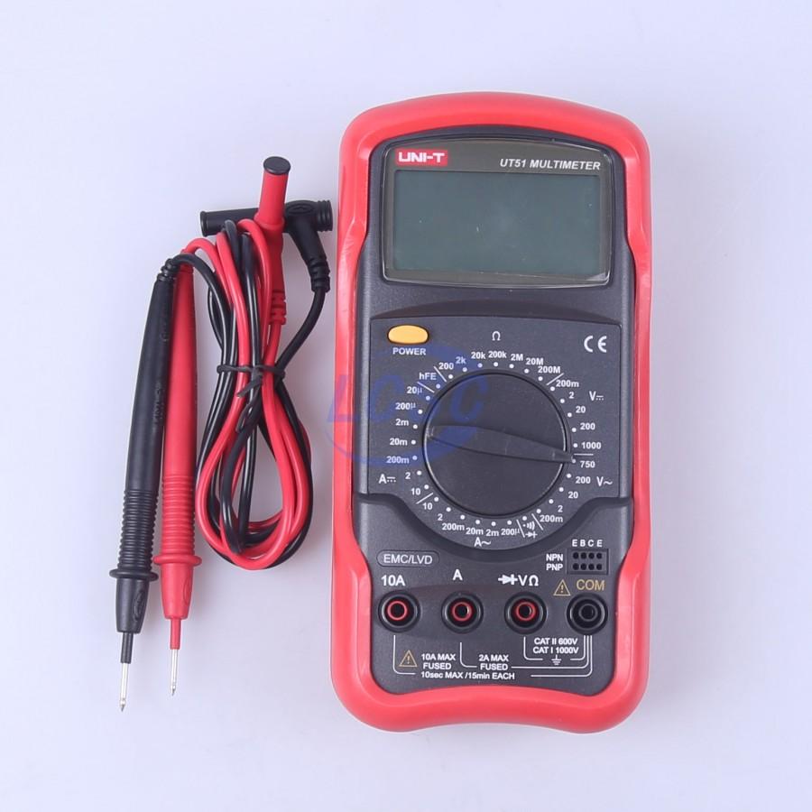 Uni-T UT51 Digital Multimeter Standard DC/AC Voltage Current Resistance - Kings Trading. 