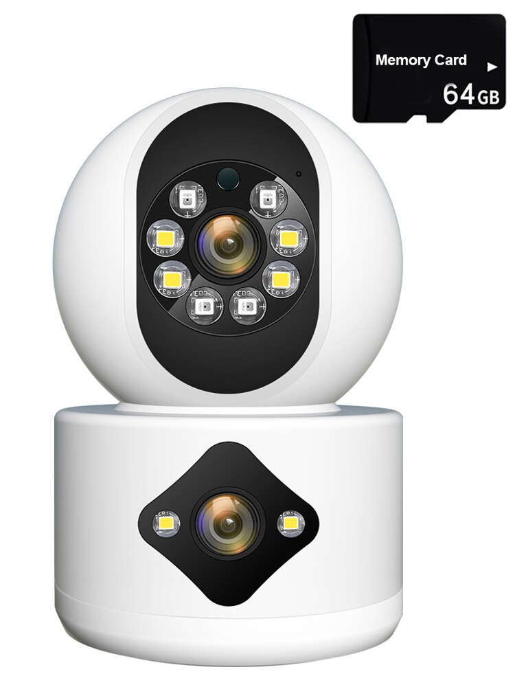 Dual Lens Wifi Camera 4MP Home Security Auto Tracking Color Night Vision Wireless CCTV Video Surveillance Baby Monitor IP Camera. 