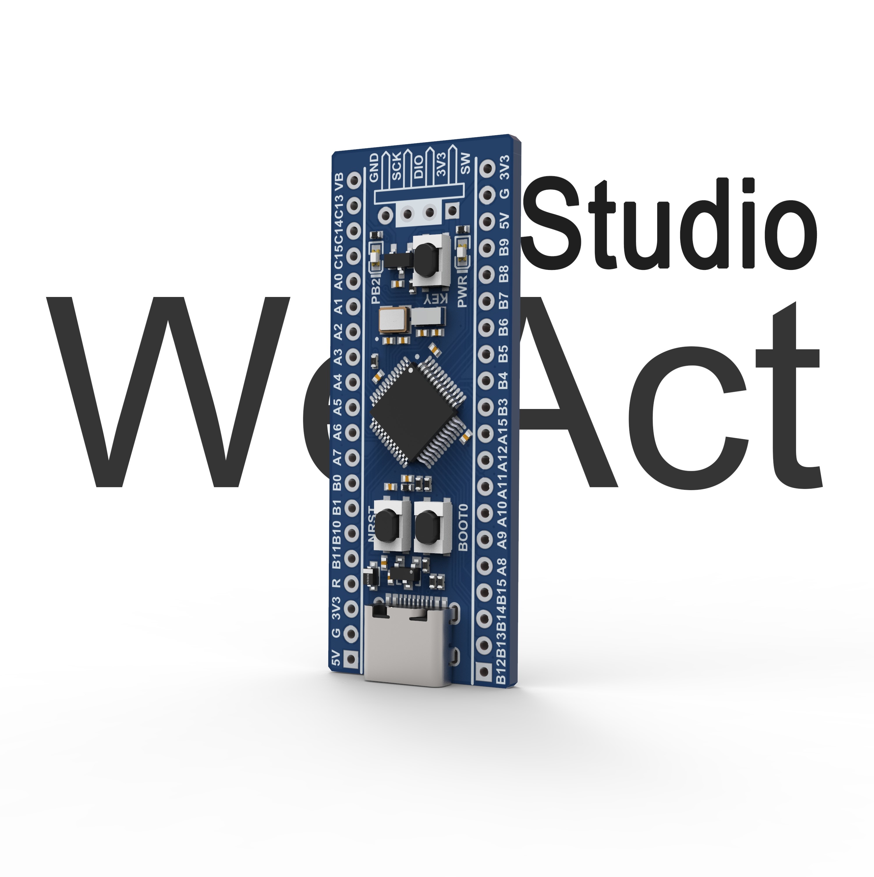 WeAct GD32F303CCT6 GD32F303 Core Board Development Board Minimum System Board. 