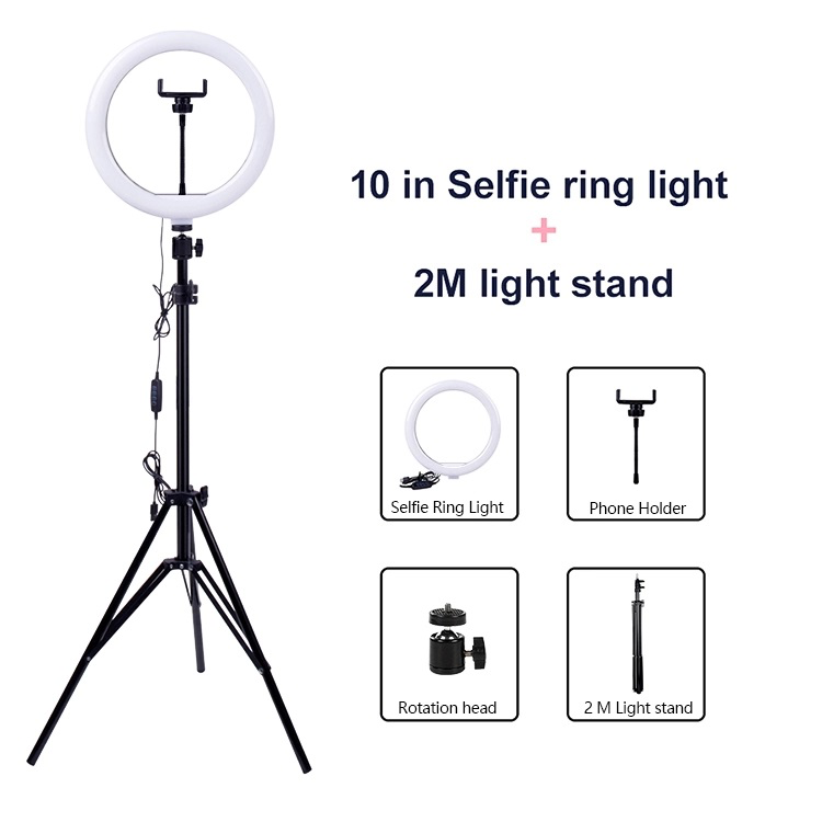 10 inch LED Ring Fill Light Ring light With Stand - Ring Light. 