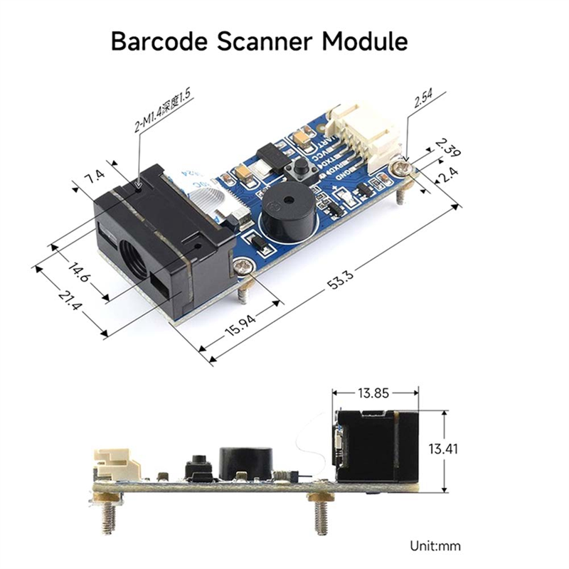 Waveshare Barcode and QR Code Scanner Module - WS-14810