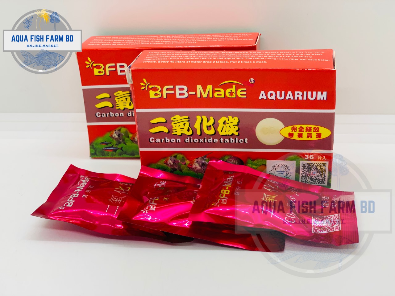 CO2 Tablet (BFB-Made) (36 pcs Tablets) For Planted Tank. 