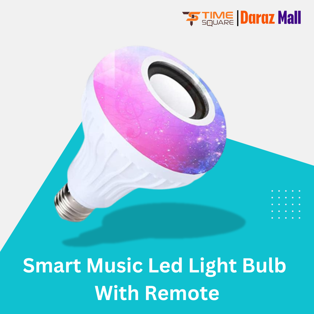 LED Bluetooth Smart Music Colored led Light Bulb With Remote Control& Bluetooth Speaker RGB Changing Color Music Lamp Built-in Audio Speaker-Pass Folder-One Pice