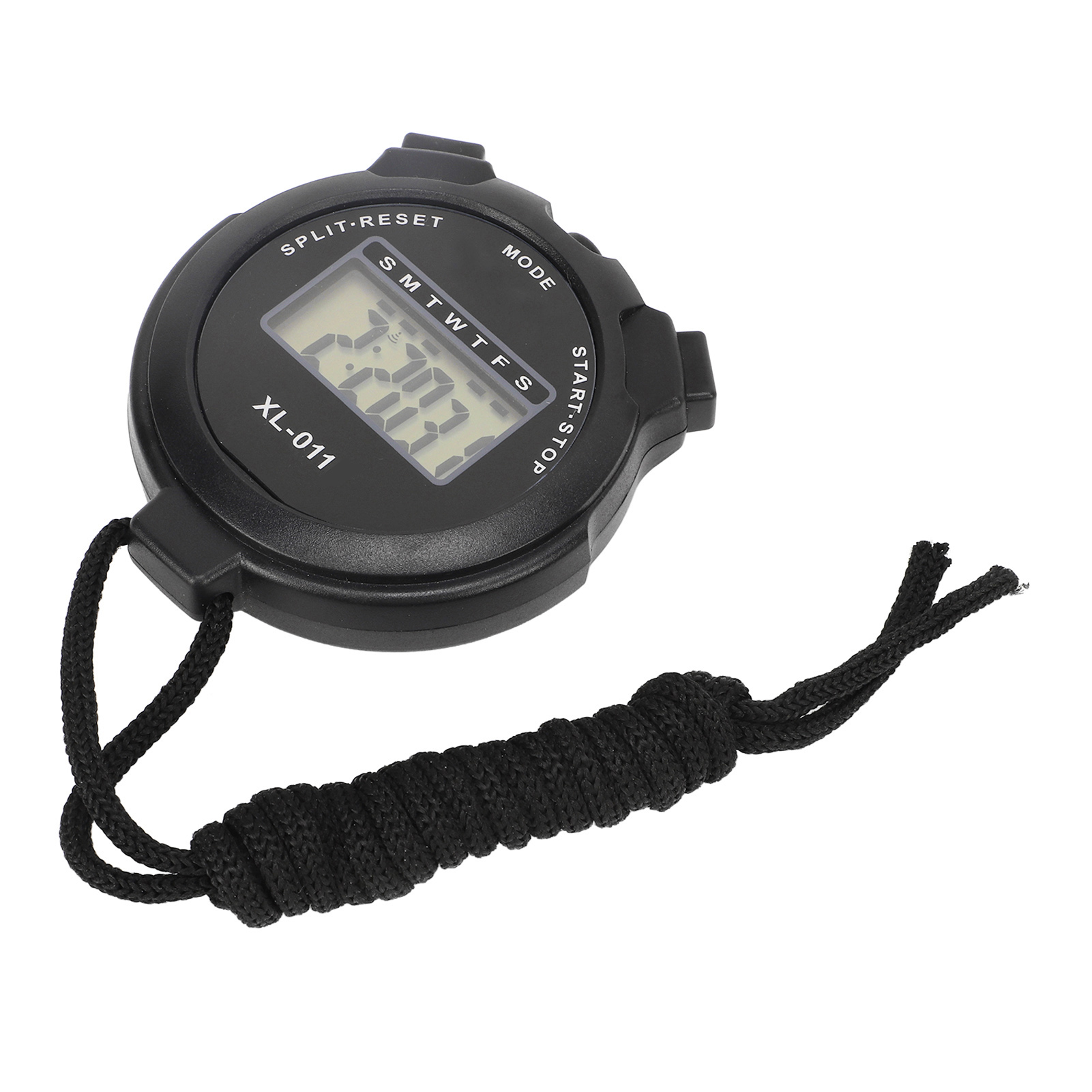 Sports Stopwatch, Black Digital Sport Stopwatch Timer Waterproof Single Row Display Easy To Read for Judging for Racing for Swimming. 