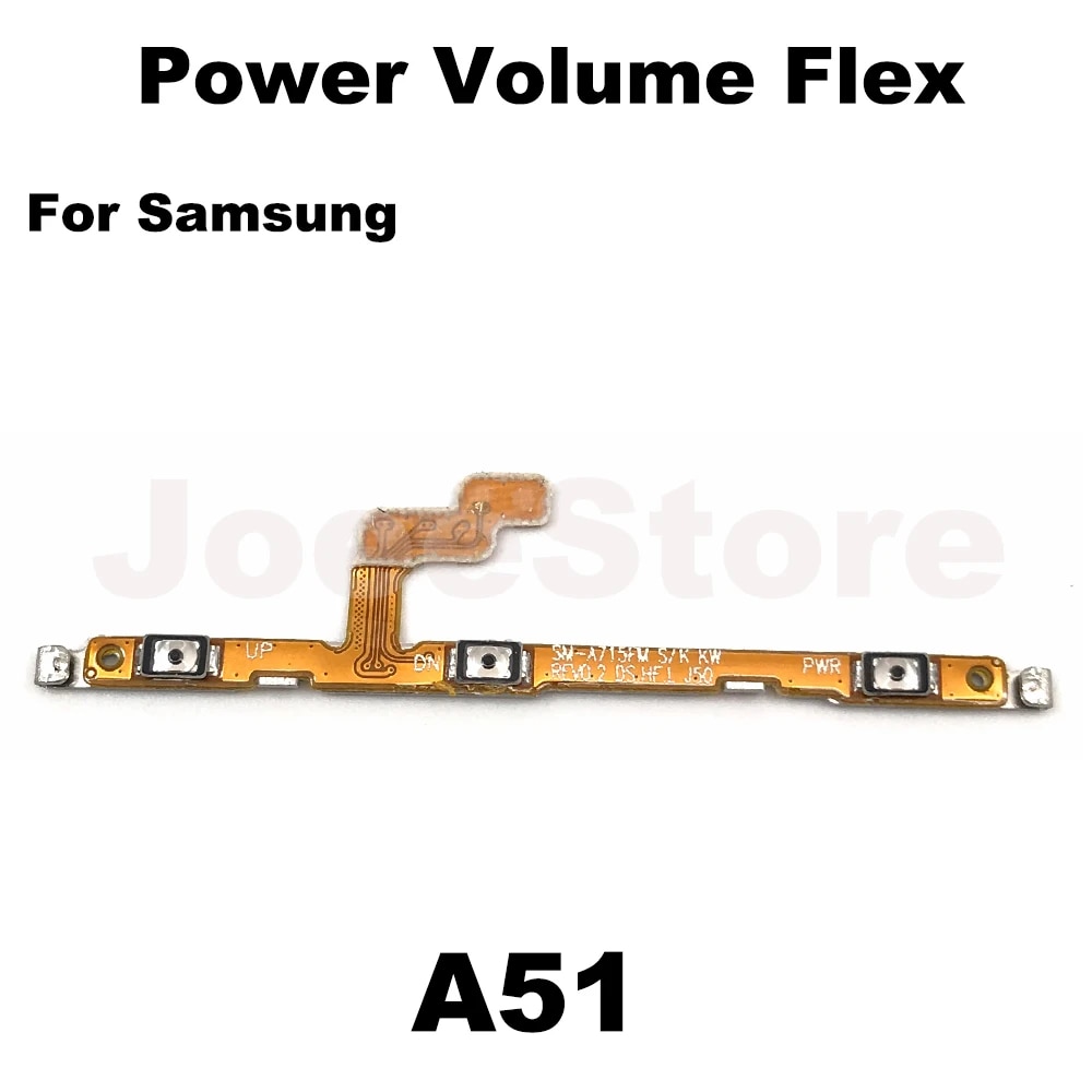 Power Volume Key Button Flex Cable For Samsung A01 A11 A10S A30S A51 A10 A20 A30 A40 A50 A60 A70 Power On/Off Switch Button Flex. 