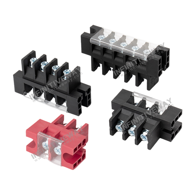 Battery parallel series terminal strip 30A 50A 75A 100A 150A 20cheerful0A 250A 2p 3p 4p 5p wall through transfer barrier terminal block. 