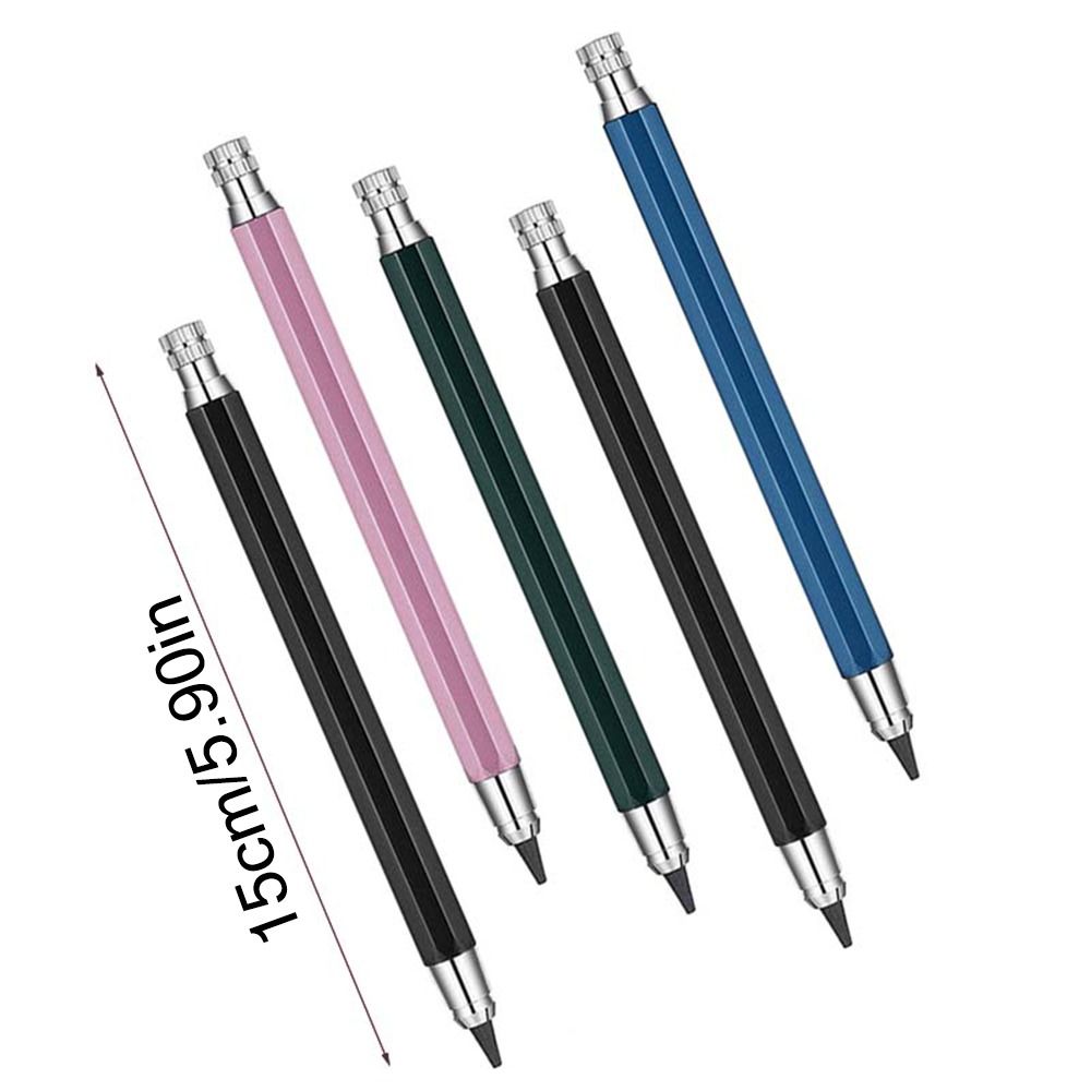 High Quality 4.0mm Mechanical Pencil Metal 2B/4B/6B/8B/10B Pencil Refill Automatic Pencil Drawing Writing Tool Sketch Comics Design Sketch Pencil Art Painting Supplies. 