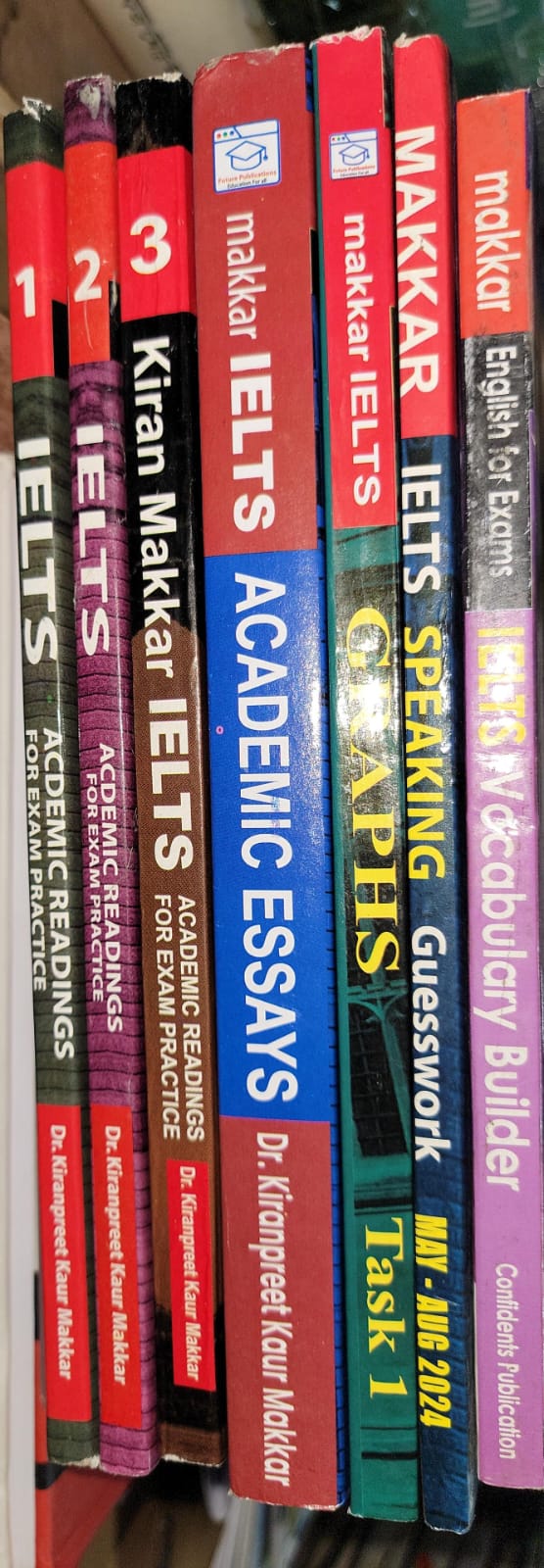 Makkar IELTS Reading ( Vol: 01, 02 & 03), Speaking & Writing (Vol: 01 & 02) & Vocabulary Builder (Full Set)