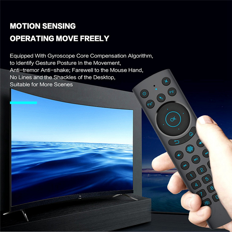 G20S PRO BT 2.4G Wireless Voice Backlit Air Mouse Gyroscope IR Learning Remote Control Parts Accessories for Dual Mode Android TV BOX. 