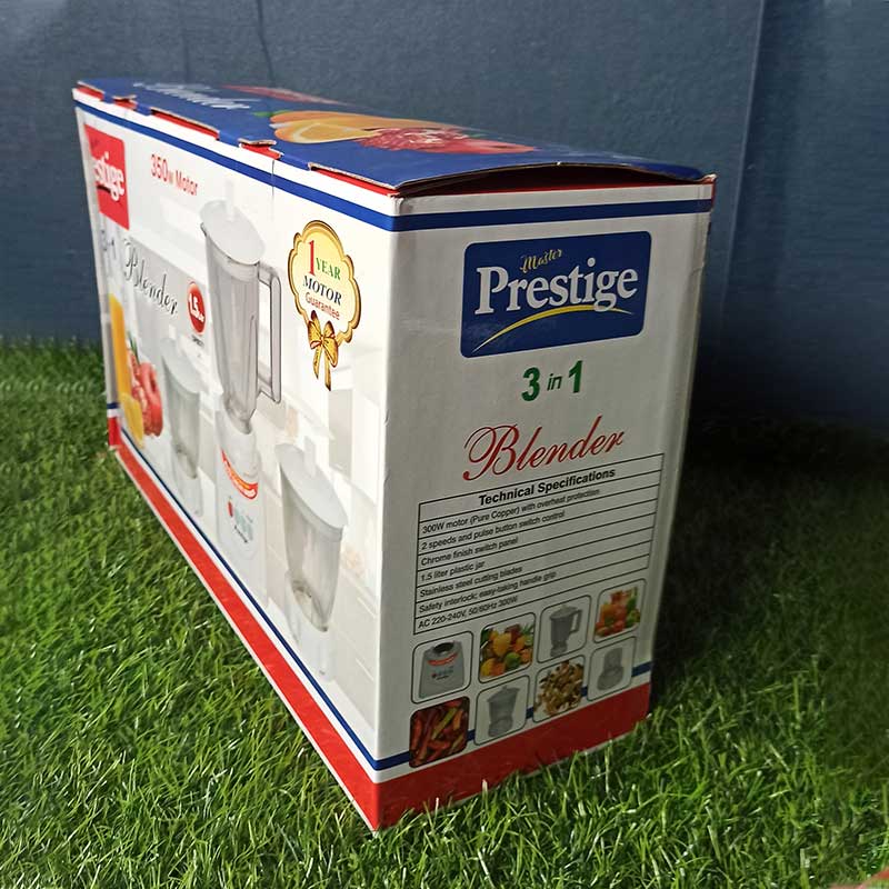 Prestige 3 in1 Blender, Exclusive new Prestige juicer, master Prestige blender juicer with grinder, Best Blender in Bangladesh. 
