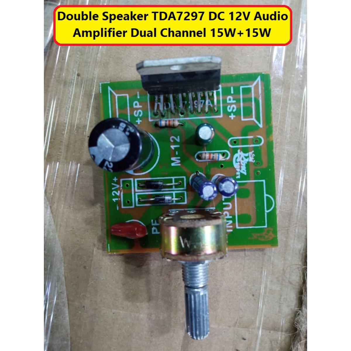 SINGLE Volume TDA7297 BANGLADESHI Board TDA7297 Amplifier Circuit 12V Dual Speaker 15W 15W TDA7297 Digital Audio Power  Amplifiers Circuit
