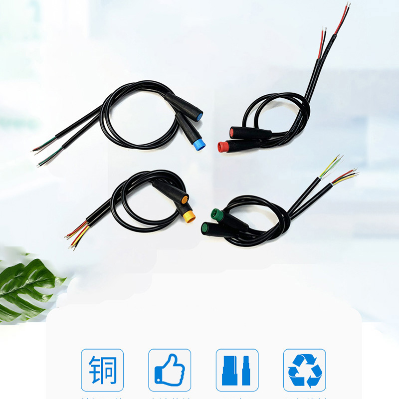 Merlin Irving Shop M8 2 3 4 5 6 Pin Electric Joint Plug Connector Wiring Line Cable Signal Connecting Sensor 20CM. 