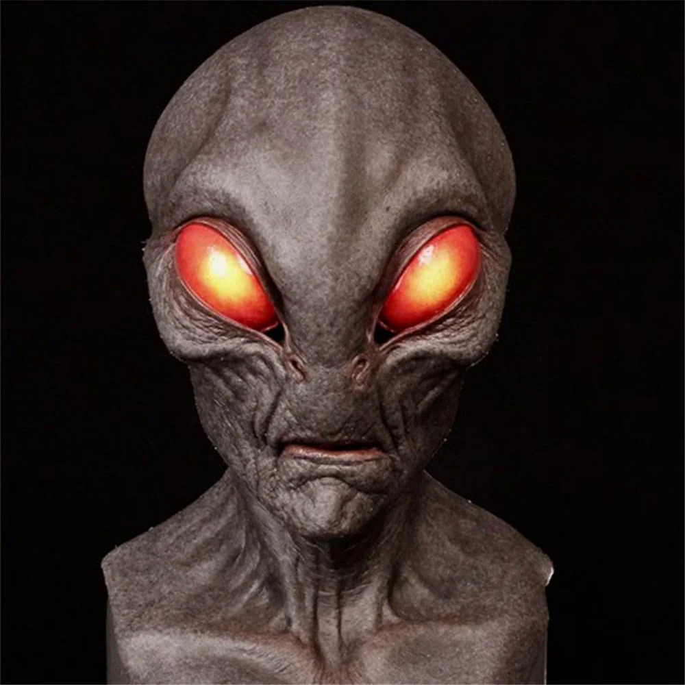 Hello Alien Mask Scary Horror Alien Supersoft mask Mask Creepy Party Decoration Funny Cosplay Prop Masks New@item: inlistbox. 