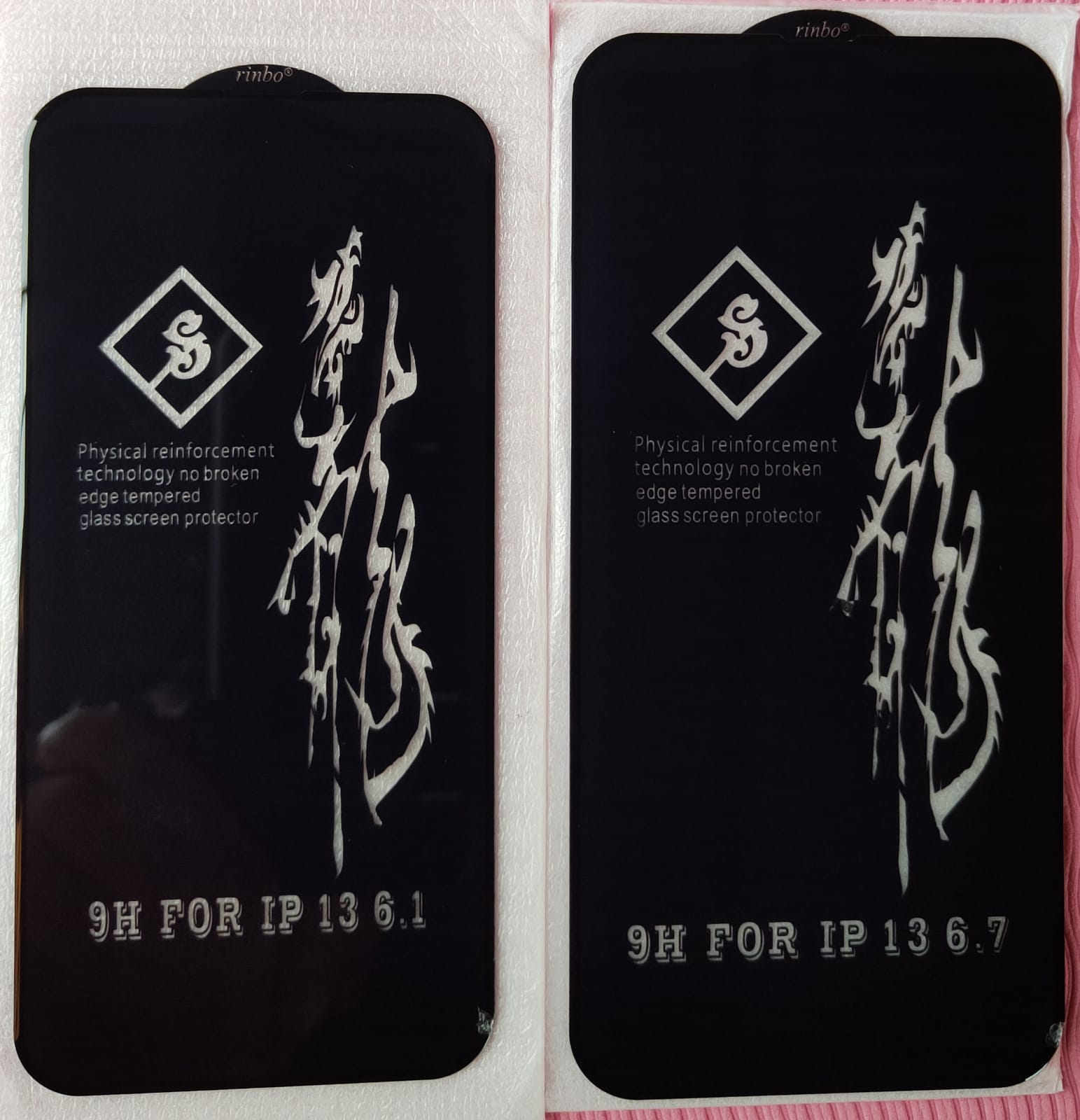 RINBO TEMPERED GLASS SCREEN PROTECTOR FOR IPHONE 15 SERIES / 14 SERIES / 13 SERIES / 12 SERIES / 11 SERIES / XS MAX / XS / XR / X / 8 PLUS / 7 PLUS / 6S PLUS / 6 PLUS / 8 / 7 / 6S / 6 / SE 2020. 
