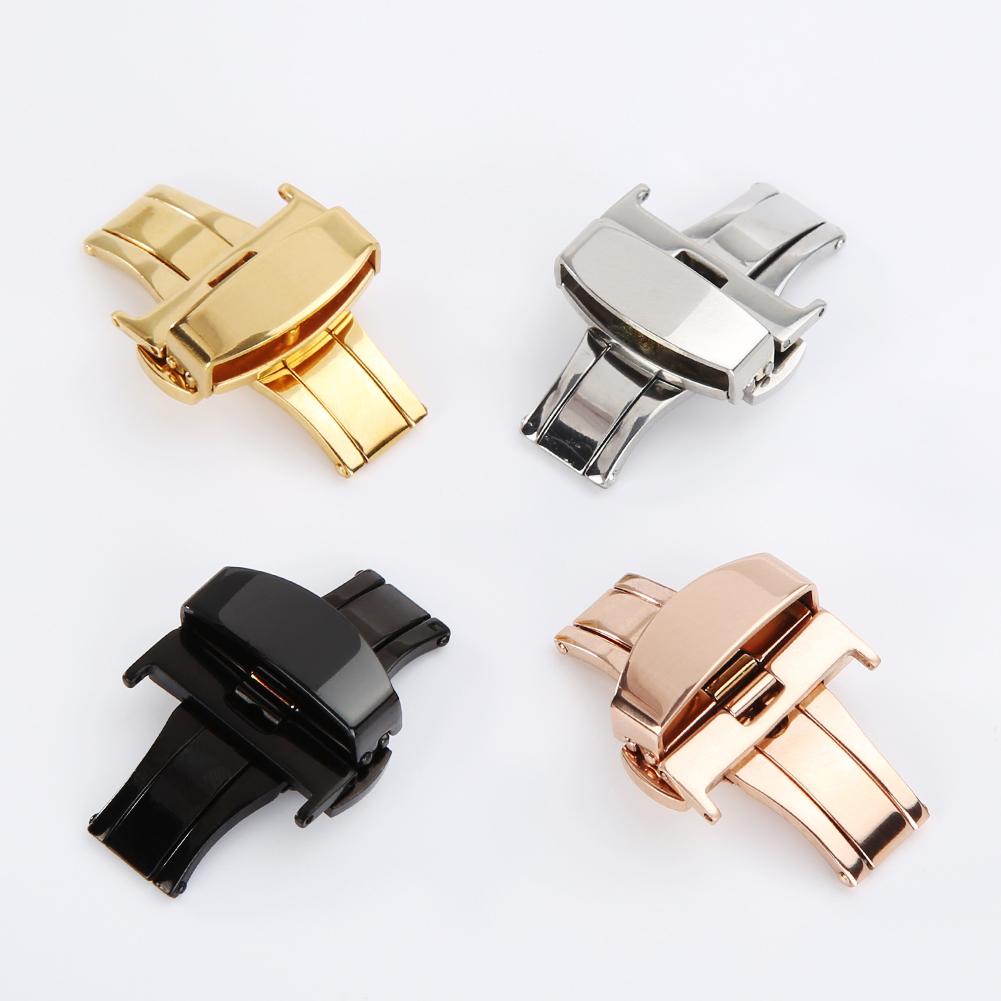 （NEW）Stainless Steel Flip Lock Butterfly Deployment Clasp Watch Deployant Buckle Watch Strap 16mm 18mm 20mm 22mm. 