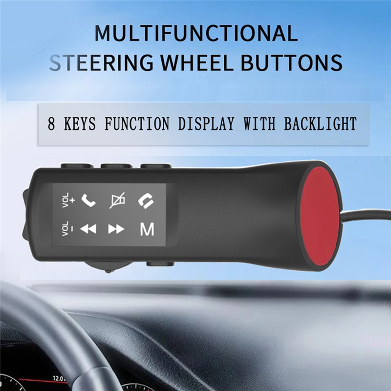 Car Steering Wheel Multi-Function Control Button Handle Key Universal Android Radio DVD 2 Din Android Wired Control Replacement Parts. 