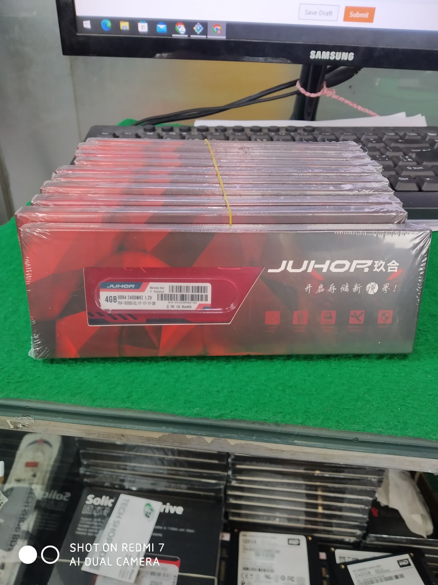 JUHOR Desktop RAM 4GB DDR4 2400/2666 MHz. 