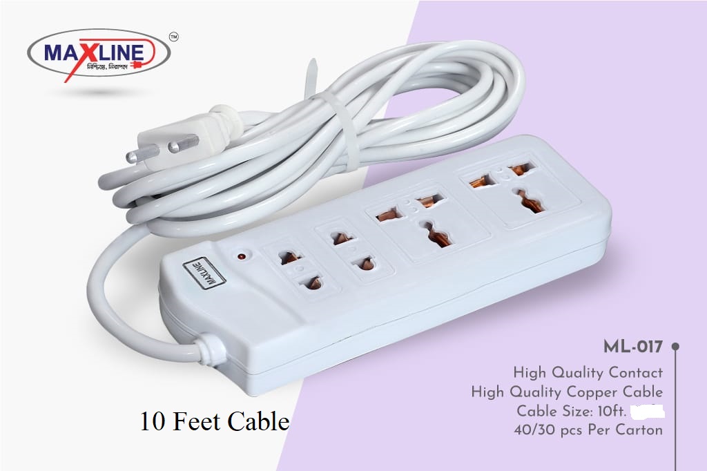 Multi Plug ML-017 Multiplug 4 Port Extention Socket. 