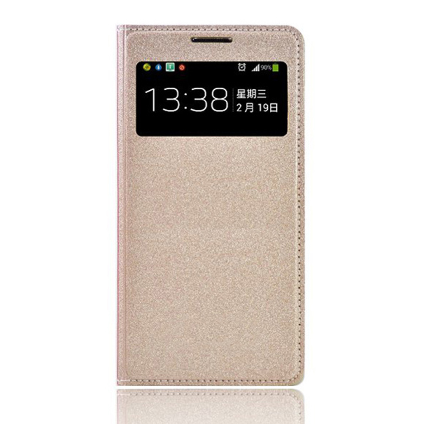 Leather Flip Cover Smart View Case For Samsung Galaxy S4 S 4 Mini GT I9190 I9195 I9192 GT-I9190 GT-I9505 GT-I9500 Phone Case. 