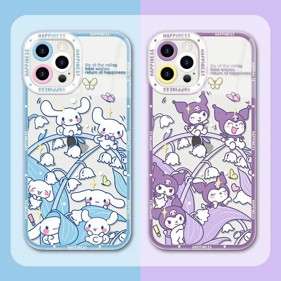 My Melody Kuromi Case For Realme 6 7 7i 8 8i 9 10 Pro Plus C11 C15 C20 C21 C21Y C31 C35 C55 GT Neo 2 Pro 5 SE Silicone Cover. 