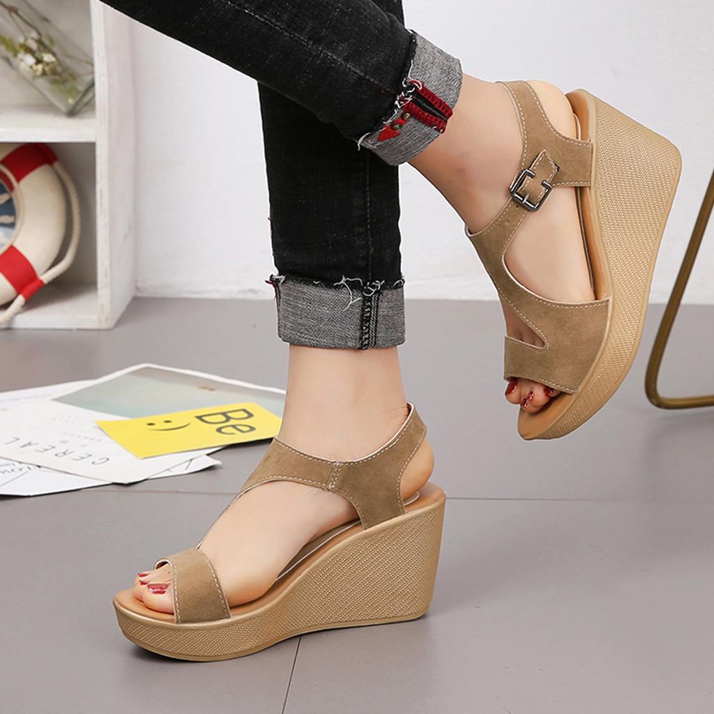 thick wedges sandals
