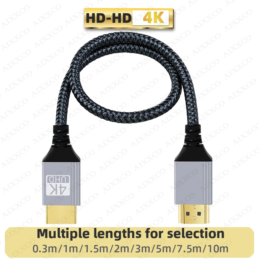 HDMI-Compatible Cable 2.0 Wire 4K 60Hz for Xiaomi Xbox PS5 PS4 Laptops HDMI-Compatible Splitter Digital Cable Cord 2m 3m 5m 10m. 